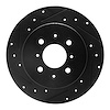 633-59031L Drilled/Slotted Brake Rotor [Black], 2001-2005 Acura/Honda, Position: Rear Left - image 1