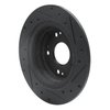633-59032L Drilled/Slotted Brake Rotor [Black], Fits Select Acura/Honda, Position: Rear Left - image 4
