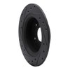 633-59032R Drilled/Slotted Brake Rotor [Black], Fits Select Acura/Honda, Position: Rear Right - image 4