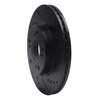 633-59034R Drilled/Slotted Brake Rotor [Black], 2003-2017 Acura/Honda, Position: Front Right - image 2