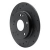 633-59035L Drilled/Slotted Brake Rotor [Black], 2011-2015 Acura/Honda, Position: Rear Left - image 2
