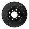 633-59038L Drilled/Slotted Brake Rotor [Black], 2014-2020 Acura/Honda, Position: Front Left