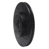 633-59039R Drilled/Slotted Brake Rotor [Black], Fits Select Acura/Honda, Position: Front Right - image 2