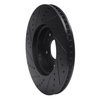 633-59039R Drilled/Slotted Brake Rotor [Black], Fits Select Acura/Honda, Position: Front Right - image 4
