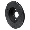 633-59042L Drilled/Slotted Brake Rotor [Black], 1998-2021 Acura/Honda, Position: Front Left - image 4