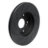 633-59042R Drilled/Slotted Brake Rotor [Black], 1998-2021 Acura/Honda, Position: Front Right - image 4