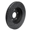 633-59043R Drilled/Slotted Brake Rotor [Black], 1999-2014 Acura/Honda, Position: Front Right - image 4