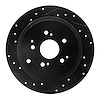 633-59044L Drilled/Slotted Brake Rotor [Black], 2001-2008 Acura/Honda, Position: Rear Left - image 1