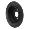 633-59044L Drilled/Slotted Brake Rotor [Black], 2001-2008 Acura/Honda, Position: Rear Left - image 4