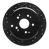 633-59047L Drilled/Slotted Brake Rotor [Black], 2002-2004 Acura/Honda, Position: Rear Left - image 1