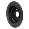 633-59048L Drilled/Slotted Brake Rotor [Black], 2005-2018 Acura/Honda, Position: Rear Left - image 4