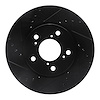 633-59049L Drilled/Slotted Brake Rotor [Black], 2005-2010 Acura/Honda, Position: Front Left - image 1