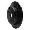 633-59050R Drilled/Slotted Brake Rotor [Black], 2005-2010 Acura/Honda, Position: Rear Right - image 2