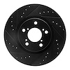 633-59051L Drilled/Slotted Brake Rotor [Black], 2006-2014 Acura/Honda, Position: Front Left - image 1