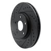633-59051L Drilled/Slotted Brake Rotor [Black], 2006-2014 Acura/Honda, Position: Front Left - image 2