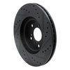 633-59051L Drilled/Slotted Brake Rotor [Black], 2006-2014 Acura/Honda, Position: Front Left - image 4