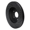 633-59055L Drilled/Slotted Brake Rotor [Black], 2007-2016 Acura/Honda, Position: Front Left - image 4