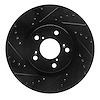 633-59056L Drilled/Slotted Brake Rotor [Black], 2009-2014 Acura/Honda, Position: Front Left - image 1