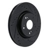 633-59057R Drilled/Slotted Brake Rotor [Black], 2012-2016 Acura/Honda, Position: Front Right - image 2