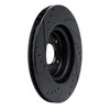 633-59057R Drilled/Slotted Brake Rotor [Black], 2012-2016 Acura/Honda, Position: Front Right - image 4