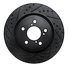 633-59058L Drilled/Slotted Brake Rotor [Black], Fits Select Acura/Honda, Position: Front Left - image 1