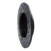 633-59059L Drilled/Slotted Brake Rotor [Black], Fits Select Acura/Honda, Position: Rear Left - image 4