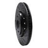 633-59063R Drilled/Slotted Brake Rotor [Black], Fits Select Acura/Honda, Position: Front Right - image 2