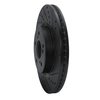 633-59064R Drilled/Slotted Brake Rotor [Black], Fits Select Acura/Honda, Position: Front Right - image 2