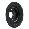 633-59067L Drilled/Slotted Brake Rotor [Black], Fits Select Acura/Honda, Position: Rear Left - image 2