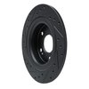 633-59067R Drilled/Slotted Brake Rotor [Black], Fits Select Acura/Honda, Position: Rear Right - image 4