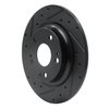 633-59068L Drilled/Slotted Brake Rotor [Black], 2017-2020 Acura/Honda, Position: Rear Left - image 2