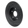 633-59068L Drilled/Slotted Brake Rotor [Black], 2017-2020 Acura/Honda, Position: Rear Left - image 4