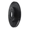 633-63000L Drilled/Slotted Brake Rotor [Black], 1994-1997 Mercedes-Benz, Position: Front Left - image 2