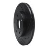 633-63000R Drilled/Slotted Brake Rotor [Black], 1994-1997 Mercedes-Benz, Position: Front Right - image 2