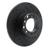 633-63005R Drilled/Slotted Brake Rotor [Black], 1968-1976 Mercedes-Benz, Position: Front Right - image 2