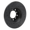 633-63005R Drilled/Slotted Brake Rotor [Black], 1968-1976 Mercedes-Benz, Position: Front Right - image 4