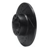633-63006L Drilled/Slotted Brake Rotor [Black], 1973-1985 Mercedes-Benz, Position: Front Left - image 2