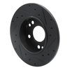 633-63011L Drilled/Slotted Brake Rotor [Black], 1983-1989 Mercedes-Benz, Position: Front Left - image 4