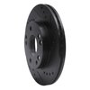 633-63012R Drilled/Slotted Brake Rotor [Black], 1987-1993 Mercedes-Benz, Position: Front Right - image 2