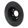633-63013L Drilled/Slotted Brake Rotor [Black], 1987-2015 Multiple Makes/Models, Position: Rear Left - image 4