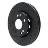 633-63014L Drilled/Slotted Brake Rotor [Black], 1990-1992 Mercedes-Benz, Position: Front Left - image 2