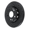 633-63014R Drilled/Slotted Brake Rotor [Black], 1990-1992 Mercedes-Benz, Position: Front Right - image 2