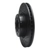 633-63017R Drilled/Slotted Brake Rotor [Black], 1985-1991 Mercedes-Benz, Position: Front Right - image 2