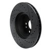 633-63021L Drilled/Slotted Brake Rotor [Black], 1991-1999 Mercedes-Benz, Position: Front Left - image 4