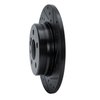 633-63022R Drilled/Slotted Brake Rotor [Black], 1991-1999 Mercedes-Benz, Position: Rear Right - image 2