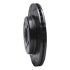 633-63026L Drilled/Slotted Brake Rotor [Black], 1992-1995 Mercedes-Benz, Position: Rear Left - image 2
