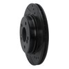 633-63026R Drilled/Slotted Brake Rotor [Black], 1992-1995 Mercedes-Benz, Position: Rear Right - image 2