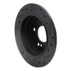 633-63027L Drilled/Slotted Brake Rotor [Black], 1994-1998 Mercedes-Benz, Position: Rear Left - image 4