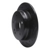 633-63027R Drilled/Slotted Brake Rotor [Black], 1994-1998 Mercedes-Benz, Position: Rear Right - image 2