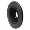 633-63030L Drilled/Slotted Brake Rotor [Black], 1993-2002 Mercedes-Benz, Position: Rear Left - image 4